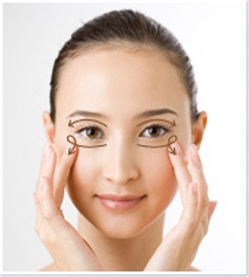 korean facial massage for eye cream
