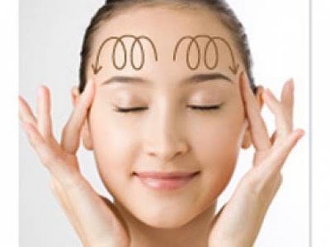 massage skin care with moisturizing cream