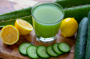 cucumber and lemon juice