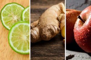ginger, lemon, and apple ginger