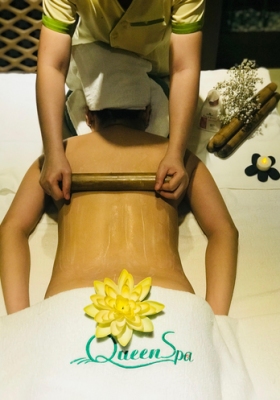 MASSAGE BODY BY BAMBOO AND NATURAL OIL