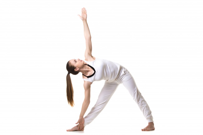 triangle pose