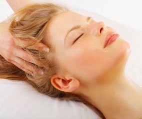 massage the top part of the head
