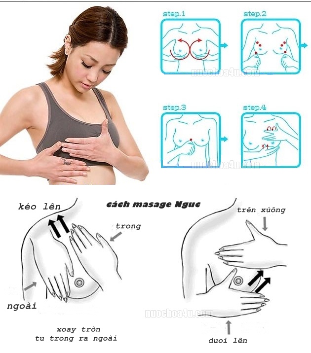 basic breast massage with only 4 basic steps